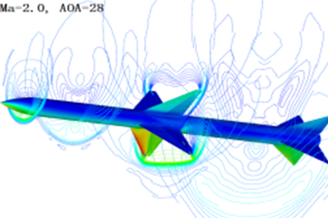 導彈超音速大攻角氣動力數值模擬